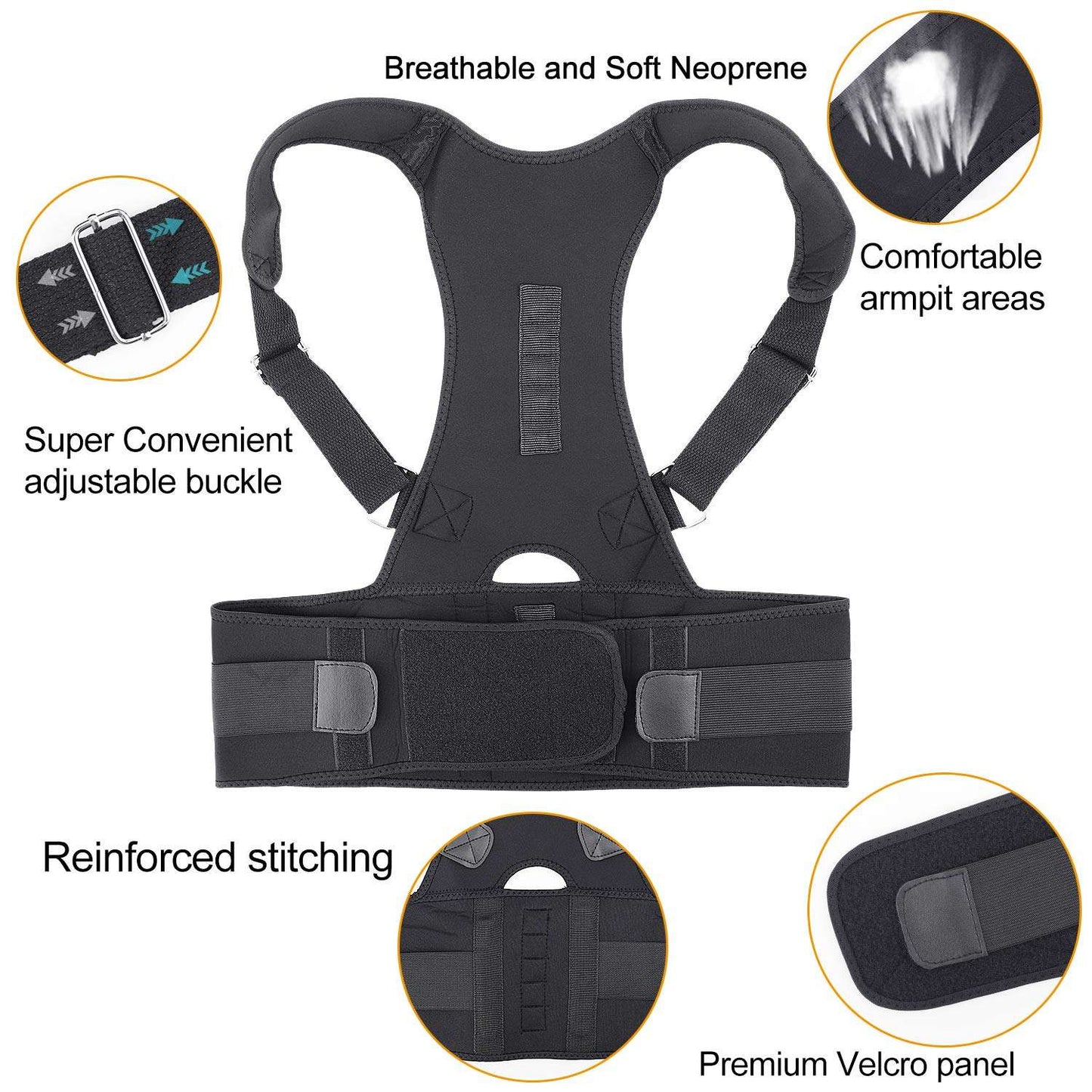 PostureRight™ Unisex Back Support Belt — Fix Your Posture, Relieve Back Pain