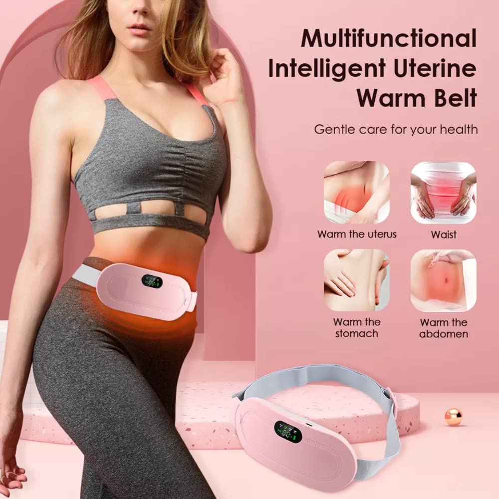 WarmEase™ Portable Heating Massage Belt — Period Pain & Back Cramp Relief