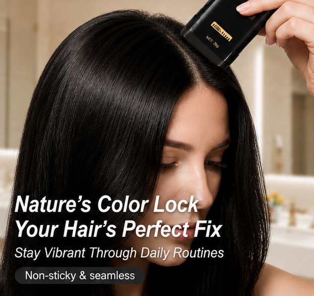 InstaBlack 2-in-1 Root Touch-Up Stick — Waterproof Instant Hair Color
