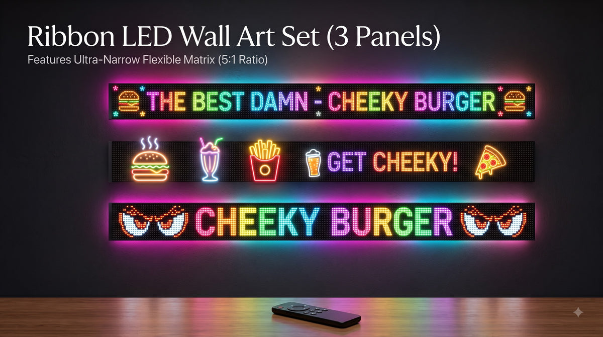 🌈 LED Flexible Matrix Panel Display – App & Remote Controlled Scrolling LED Sign